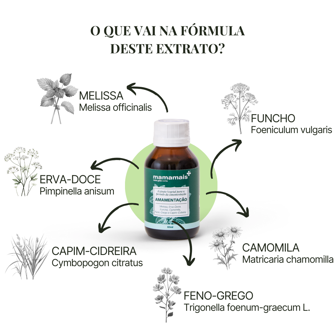 Extrato Vegetal Mamamais Amamentação