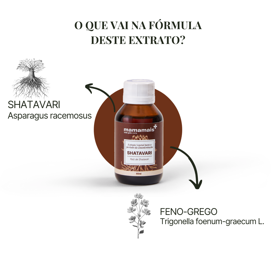 Extrato Vegetal Mamamais Shatavari